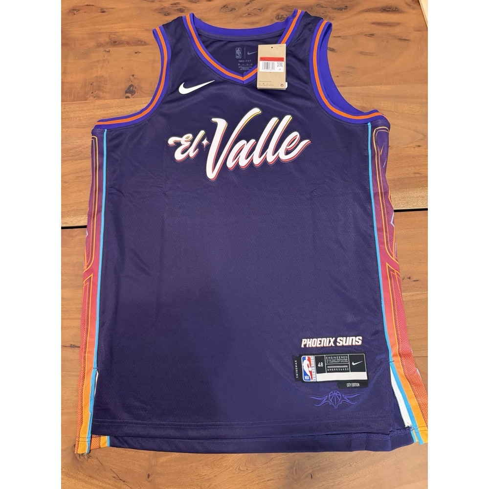 Nike Phoenix Suns El Valle NBA City Edition Men's Swingman Jersey Sz 48 Large
